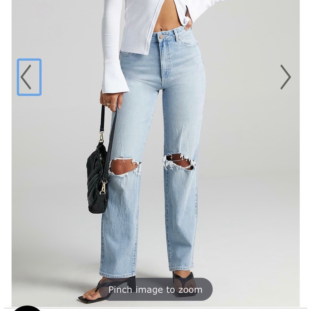 Abrand 94 A high straight jean in Gina rip